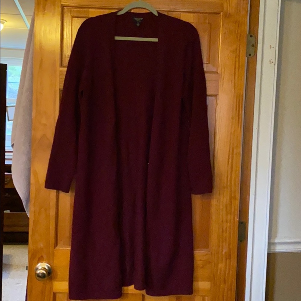 100% cashmere long cardigan